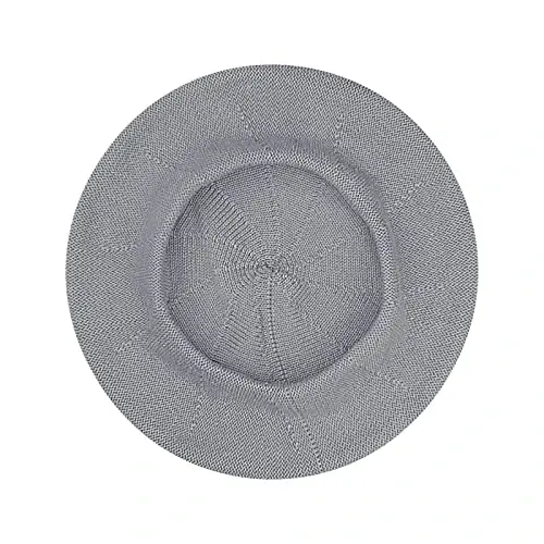 Gllutt Summer Knitted Thin Beret Hat for Women Slouchy Hat French Style Loose Soft Solid Color - 3