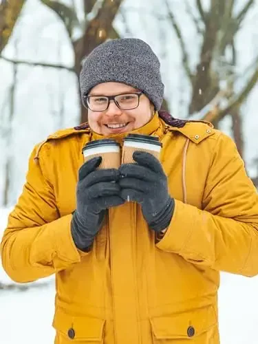 Glooarm Beanie для мужчин и женщин Вязаные зимние шапки Бини Теплые мешковатые Унисекс Шапки с отворотом Шапки-бини - 6