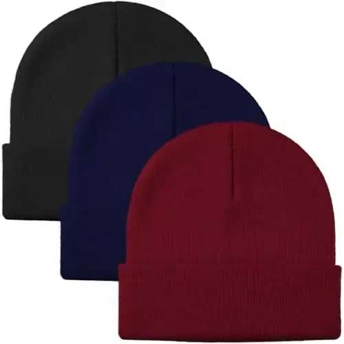 Glooarm Beanie for Men Women Knit Winter Hats Beanies Warm Slouchy Unisex Cuffed Beanies Skull Caps 
