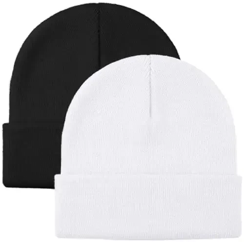 Glooarm Beanie for Men Women Knit Winter Hats Beanies Warm Slouchy Unisex Cuffed Beanies Skull Caps 