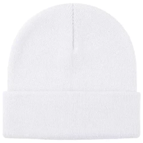 Glooarm Beanie для мужчин женщин вязаные зимние шапки бини теплые мешковатые унисекс шапки с отворотом шапки-бини - 1