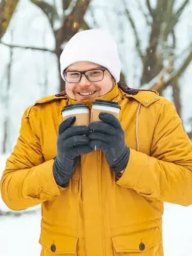 Glooarm Beanie для мужчин женщин вязаные зимние шапки бини теплые мешковатые унисекс шапки с отворотом шапки-бини - 6