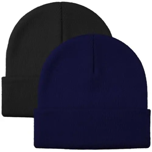 Glooarm Erkaklar Ayollar uchun Triko Qishki Shlyapalar Issiq Yumshoq Unisex Manjetli Shlyapalar череп Qopqoqlari - Glooarm