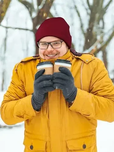 Glooarm Erkaklar Ayollar uchun Trikotaj Qishki Shapkalar Issiq Yumshoq Unisex Qo'lqopli Shapkalar Bosh Suyagi Qopqoqlari - 6