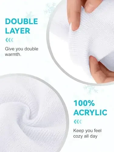 Glooarm erkaklar ayollar uchun trikotaj qishki shlyapalar issiq yumshoq unisex manjetli shlyapalar череп qopqoqlari - 3