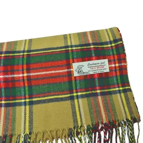 Glory Max Scottish Stewart Tartan Plaid Luxurious Winter Scarf Soft CasModazoneere Feel 72