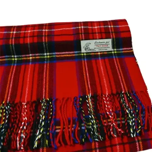 Glory Max Scottish Stewart Tartan Plaid Luxurious Winter Scarf Soft CasModazoneere Feel 72