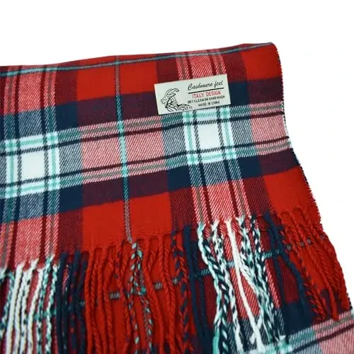 Glory Max Scottish Stewart Tartan Plaid Luxurious Winter Scarf Soft CasModazoneere Feel 72