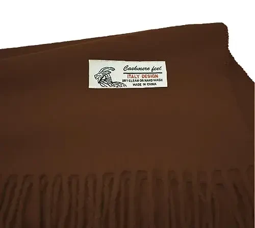 Glory Max Унисекс Однотонный Зимний Шарф CasModazoneere Мягкий Классический 183x30 см - 3