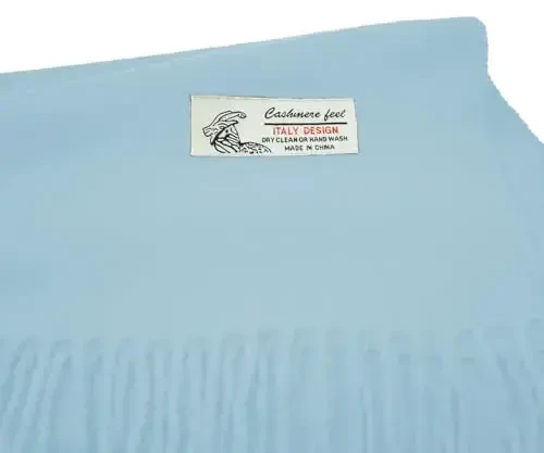 Glory Max Унисекс Однотонный Зимний Шарф CasModazoneere Мягкий Классический 183x30 см - 3