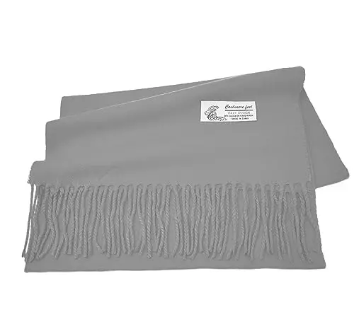 Glory Max Унисекс Однотонный Зимний Шарф CasModazoneere Мягкий Классический 183x30 см - 4