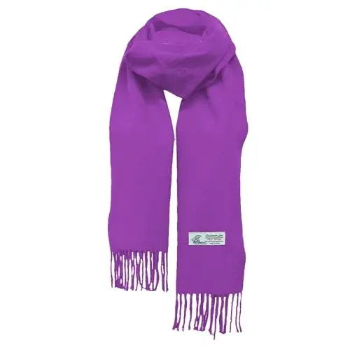 Glory Max Unisex Bir xil rangli qishki sharf CasModazoneere yumshoq klassik 72