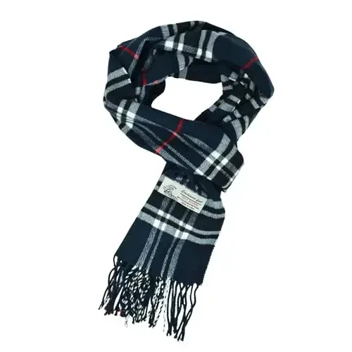 Glory Max Unisex Classic Tartan Plaid Qishki Sharf Yumshoq Cashmerega O'xshash 183cm x 30cm - MODAZONE
