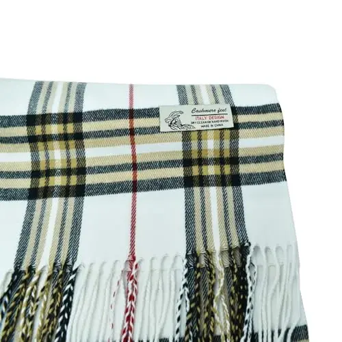 Glory Max Unisex Classic Tartan Plaid Qishki Sharf Yumshoq CasModazoneere Feel 72