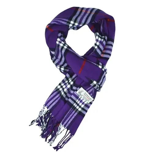 Glory Max Unisex Classic Tartan Plaid Qishki Sharf Yumshoq CasModazoneere His 72