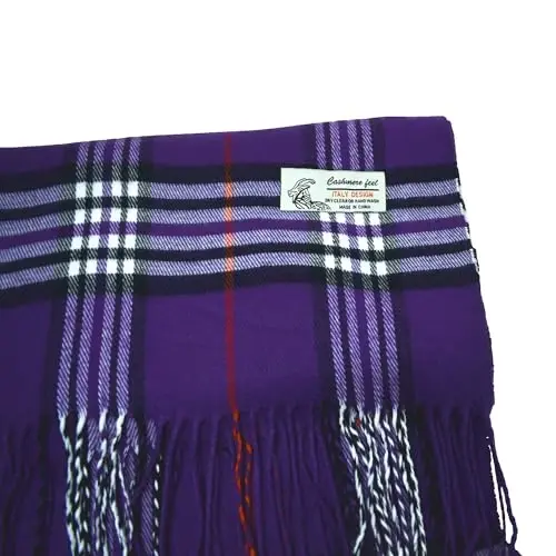 Glory Max Unisex Classic Tartan Plaid Qishki Sharf Yumshoq CasModazoneere His 72