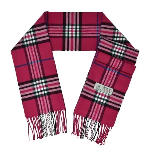 Glory Max Unisex Classic Tartan Plaid Qishki Sharf Yumshoq Kasmiron His 183cm x 30cm - 3