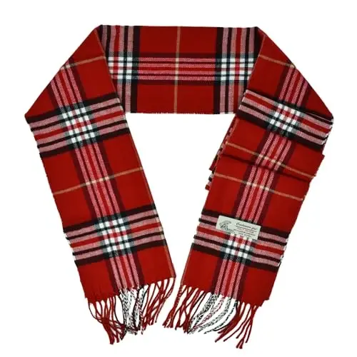 Glory Max Unisex Classic Tartan Plaid Winter шарф Yumshoq kaşmirga o'xshash 183cm x 30cm - 3