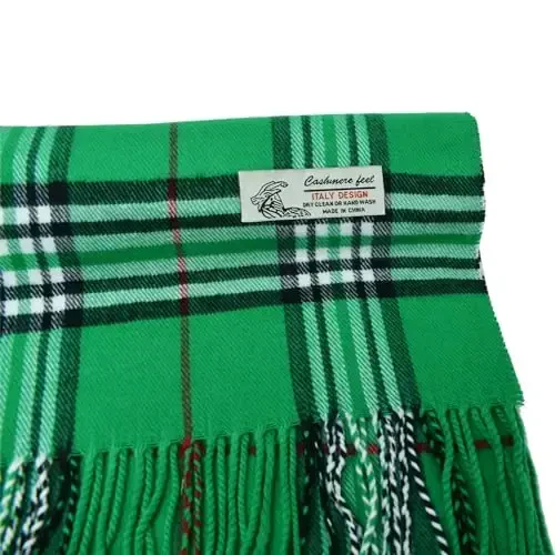 Glory Max Unisex Classic Tartan Plaid Winter Scarf Soft Cashmere Feel 72