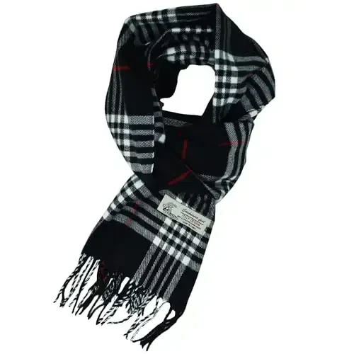 Glory Max Unisex Classic Tartan Plaid Winter Scarf Soft Cashmere Feel 72