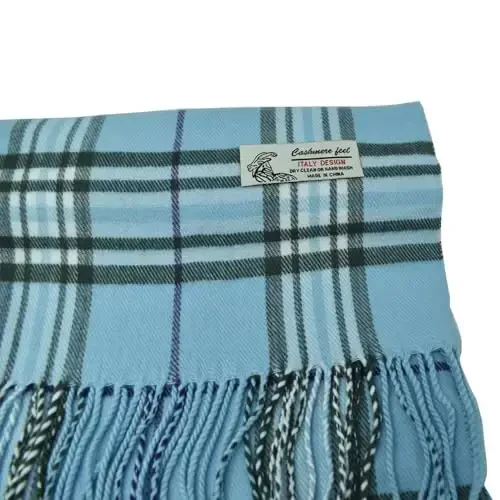 Glory Max Unisex Classic Tartan Plaid Winter Scarf Soft Cashmere Feel 72
