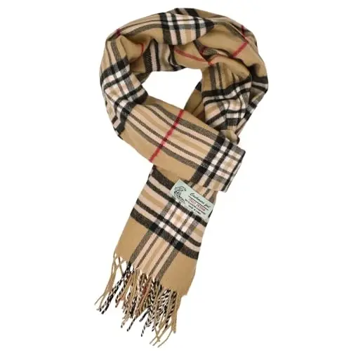 Glory Max Unisex Classic Tartan Plaid Winter Sharf Yumshoq Kasmiron Tuyg'u 72