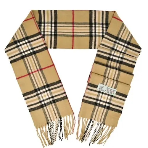 Glory Max Unisex Classic Tartan Plaid Winter Sharf Yumshoq Kasmiron Tuyg'u 72
