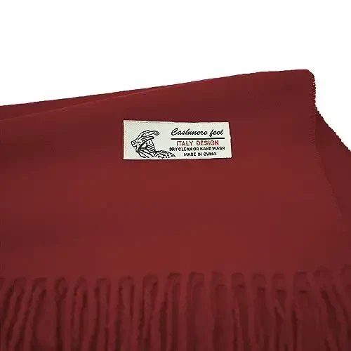 Glory Max Unisex oddiy bir rangli qishki sharf CasModazoneere yumshoq klassik 72