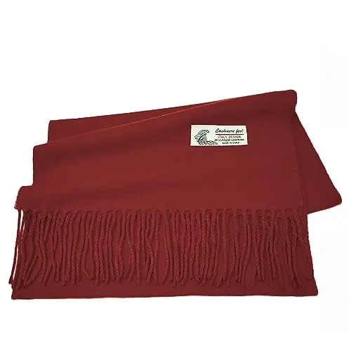Glory Max Unisex Plain Solid Color Winter Scarf Cashmere Feel Soft Classic 72