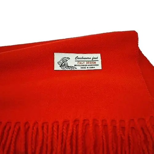 Glory Max Unisex Plain Solid Color Winter Scarf Cashmere Feel Soft Classic 72