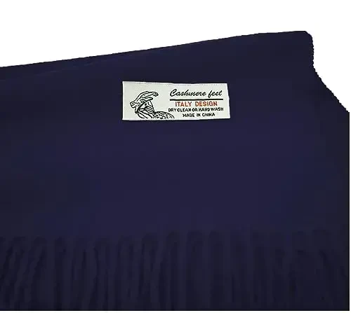 Glory Max Unisex Plain Solid Color Winter Scarf Cashmere Feel Soft Classic 72