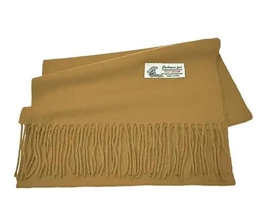 Glory Max Unisex Plain Solid Color Winter Scarf Cashmere Feel Soft Classic 72