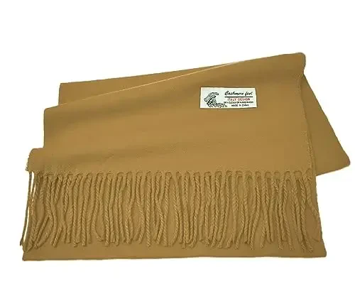 Glory Max Unisex Plain Solid Color Winter Scarf Cashmere Feel Soft Classic 72