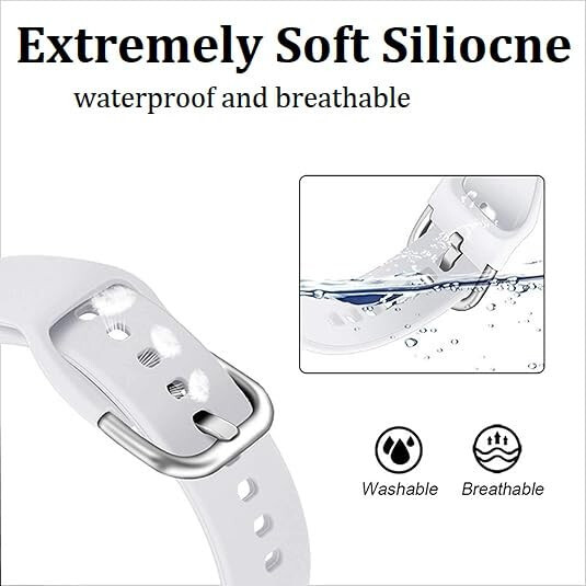 GloryFit P66 Akıllı Saat Kayışları İçin 22MM Klasik Yumuşak Silikon Renkli Nefes Alabilen Hızlı Takılan Bileklik, GloryFit/NiUFFiT/Hendari/Ddidbi/Narcid/Popglory P66 Akıllı Saatler İçin Kadın ve Erkekler - 2