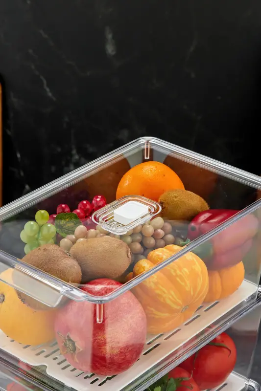 Gloss 6-Piece Mix Strainer Lidded Refrigerator Organizer, Cabinet Organizer, Organizer, Storage Container - 3