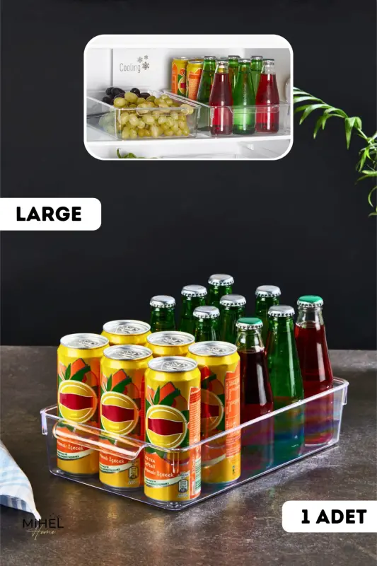 Gloss Large Refrigerator & Cabinet Organizer 1 Piece - 1