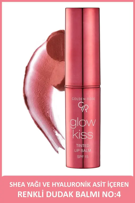 Glow Kiss Tinted Lip Balm No: 04 Peach Shake - 1