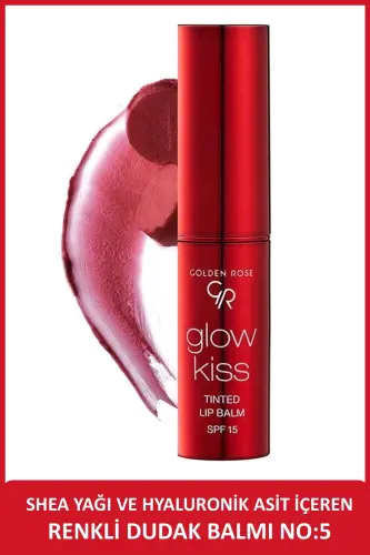 Glow Kiss Tinted Lip Balm No: 05 Cherry Juice - Colored Lip Moisturizer - 8691190440824 