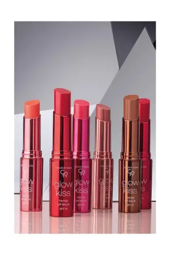 Glow Kiss Tinted Lip Balm SPF15 Shea & Hyaluronik Asitli Renkli Dudak Balmı -01 Vanılla 3 g - Pembe - 6