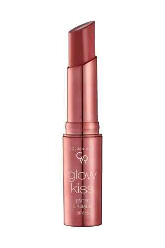 Glow Kiss Tinted Lip Balm SPF15 with Shea & Hyaluronic Acid Colored Lip Balm -01 Vanilla 3 g - Pink - GOLDEN ROSE (1)
