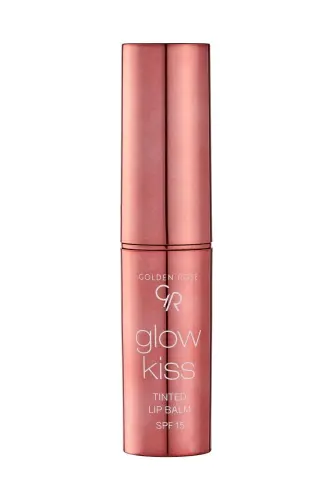 Glow Kiss Tinted Lip Balm SPF15 with Shea & Hyaluronic Acid Colored Lip Balm -01 Vanilla 3 g - Pink - 3