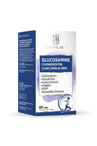 Glucosamine Chondroitin Curcumin & MSM 60 Tablets - 2