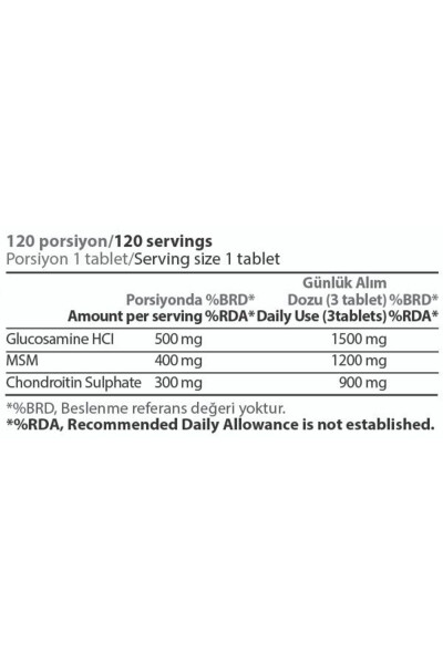 Glucosamine Chondroitin MSM, 200 Gr - 7