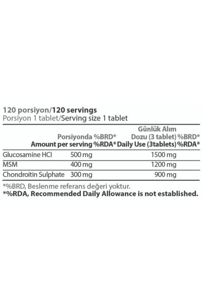 Glucosamine Chondroitin MSM, 200 Gr - 3