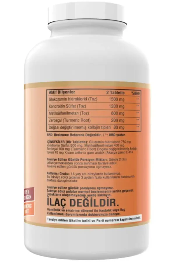 Glucosamine Chondroitin Msm 300 Tablet Collagen Glucosamine - 3