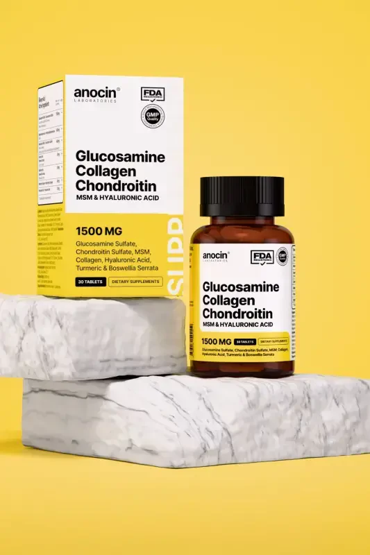 Glucosamine Chondroitin MSM Collagen Curcumin Tablet 1500 Mg - 3