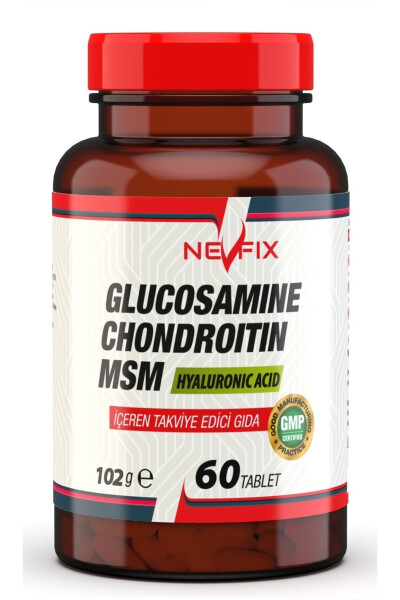 Glucosamine Chondroitin Msm Hyaluronic Acid 60 Tablets - 1