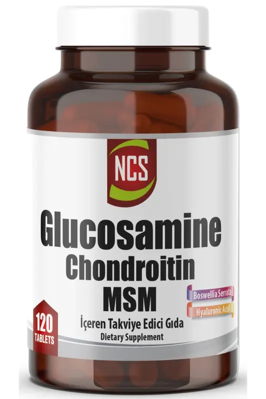 Glucosamine Chondroitin MSM Hyaluronic Acid Boswellia Serrata 120 Tablets - NCS