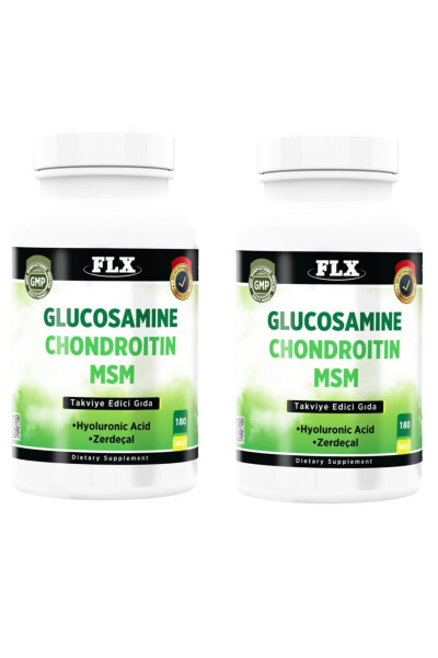 Glucosamine Chondroitin Msm Hyaluronic Acid Turmeric 180 Tablets X 2 Boxes - 1