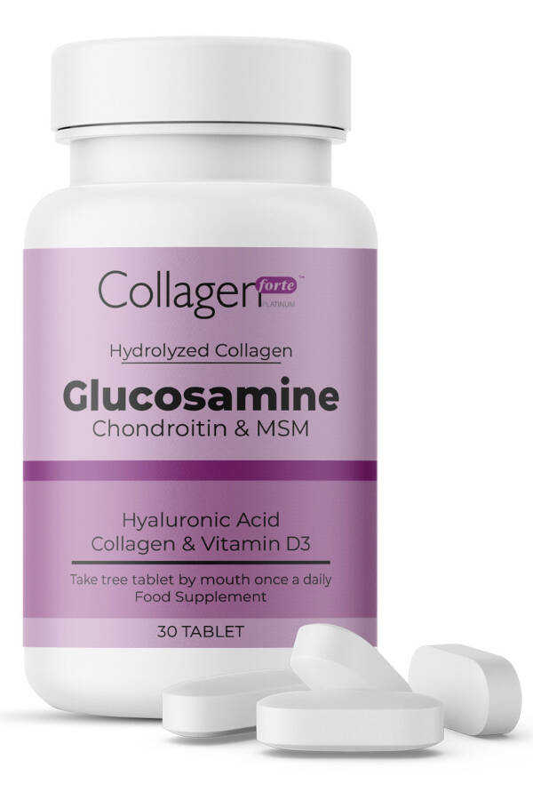 Glucosamine, Chondroitin & MSM, Hydrolyzed Collagen, Vitamin D3, 1500 mg x 30 Tablets - 7